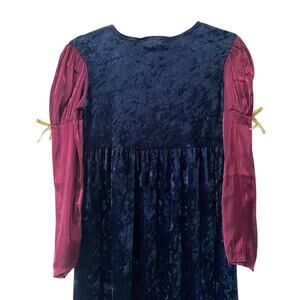 American Girl Velvet Purple/Navy Medieval Princess Costume Dress Size Youth M
